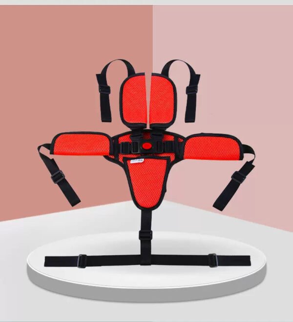 Five-point safety belt straps for children's strollers